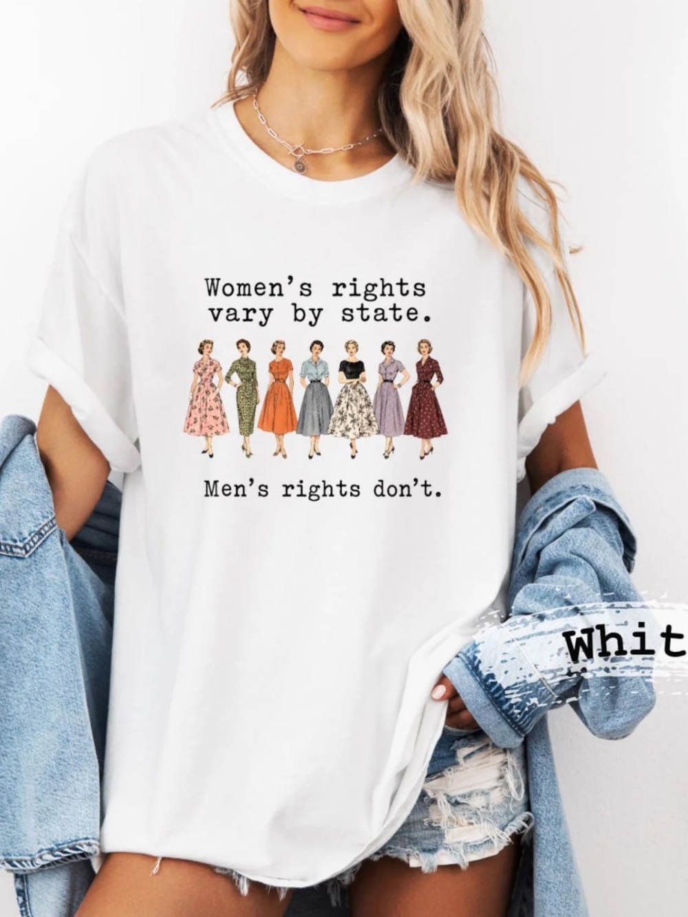 Women's Rights Graphic Tee - White